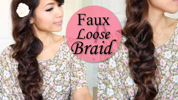 Faux Loose Braid Hairstyle by Bebexo