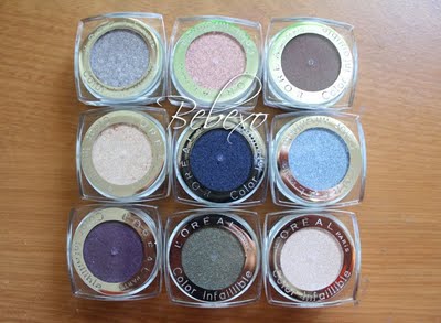 L'Oreal Infallible Eyeshadow Swatches